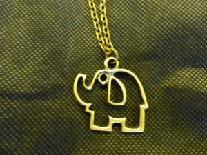 Elephant Shape Pendant Necklace. Item #A002