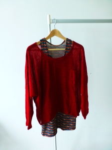 Two Piece Maroon Blouse #NC0003